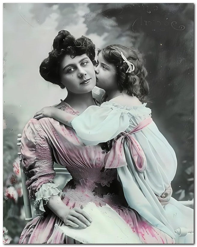 French Belle Epoque Fashion 1907 Sweet Kisses 8x10 Photo Print 23052501696