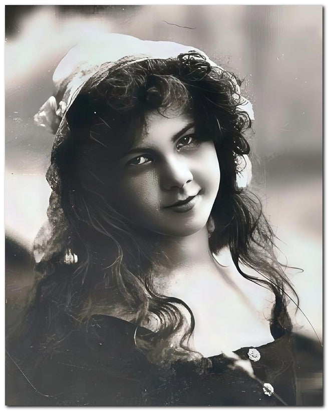 French Belle Epoque Fashion 1907 Winning Smile 8x10 Photo Print 23052501707