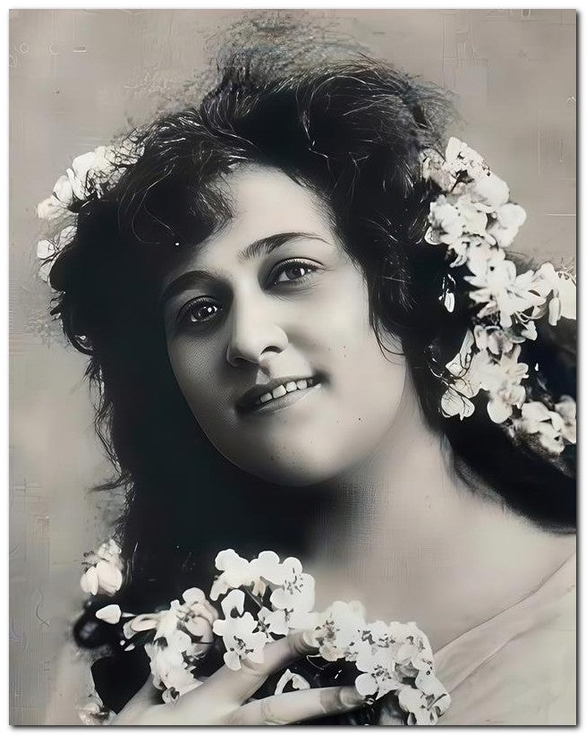 French Belle Epoque Fashion 1908 Nice Smile 8x10 Photo Print 23052501745