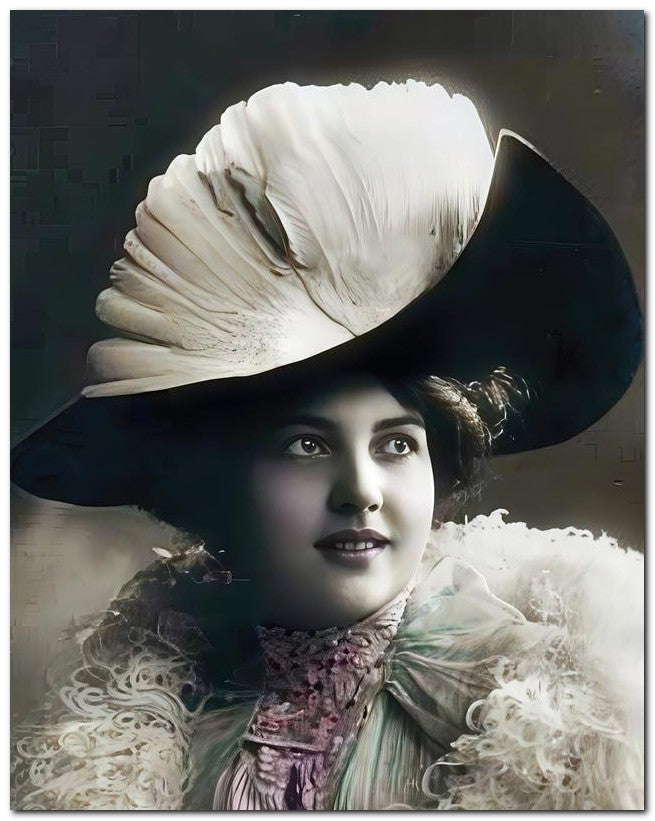 French Belle Epoque Fashion 1909 Alluring Lady 8x10 Photo Print 23052501776
