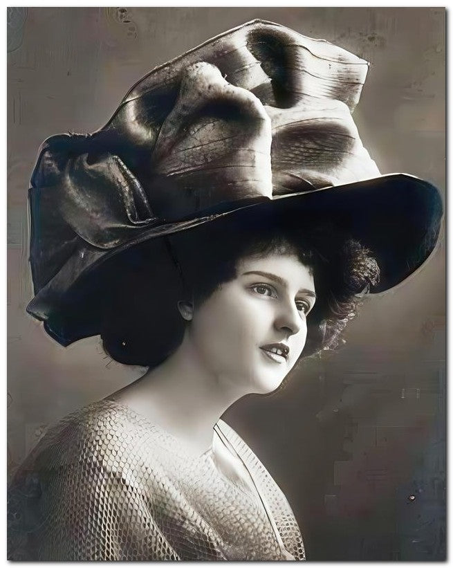 French Belle Epoque Fashion 1909 Bad Hat Day 8x10 Photo Print 23052501779