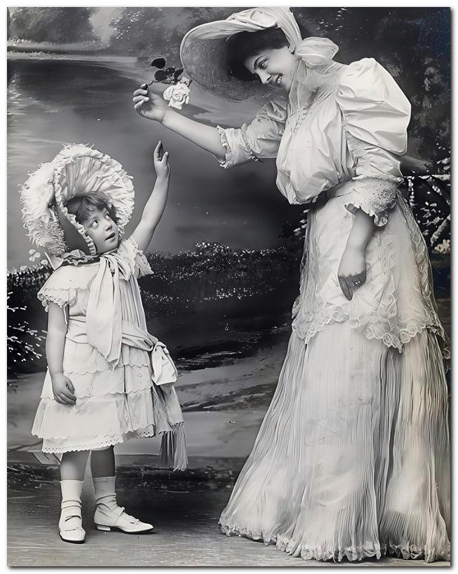 French Belle Epoque Fashion 1909 Girl Reach 8x10 Photo Print 23052501809