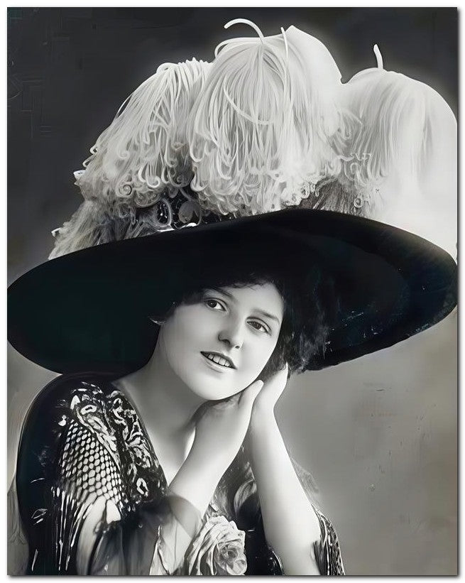 French Belle Epoque Fashion 1909 Huge Hat 8x10 Photo Print 23052501822