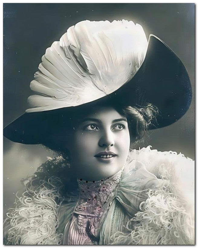 French Belle Epoque Fashion 1909 Lovely Eyes 8x10 Photo Print 23052501847