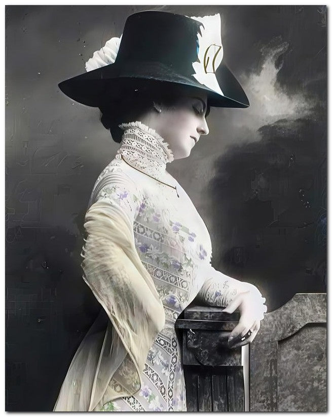 French Belle Epoque Fashion 1909 Slim Waisted 8x10 Photo Print 23052501880