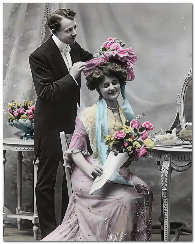 French Belle Epoque Fashion 1909 Vanity 8x10 Photo Print 23052501888