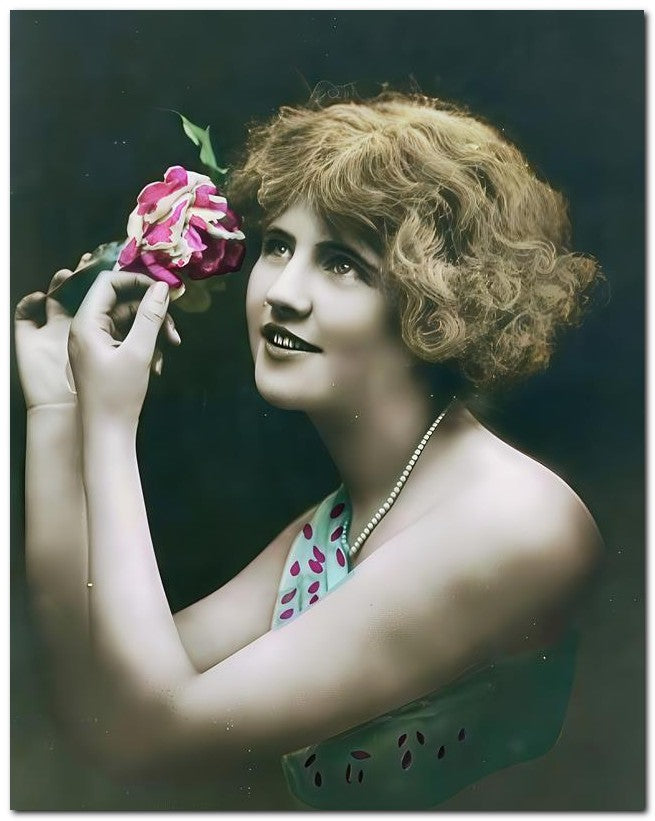 French Belle Epoque Fashion 1910 Beauty Rose 8x10 Photo Print 23052501921