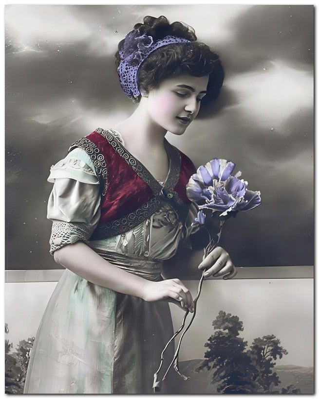 French Belle Epoque Fashion 1910 Big bloom 8x10 Photo Print 23052501930