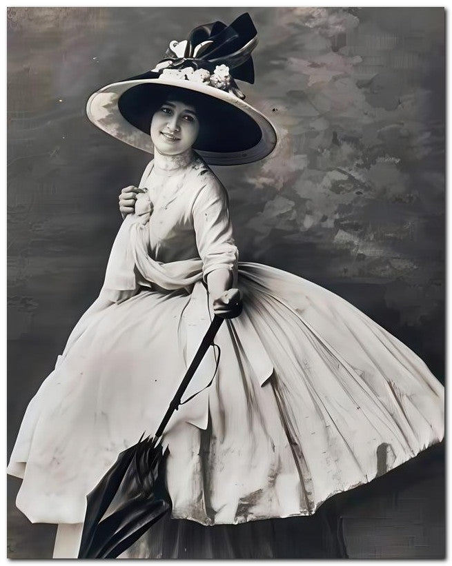 French Belle Epoque Fashion 1910 Big Dress 8x10 Photo Print 23052501936
