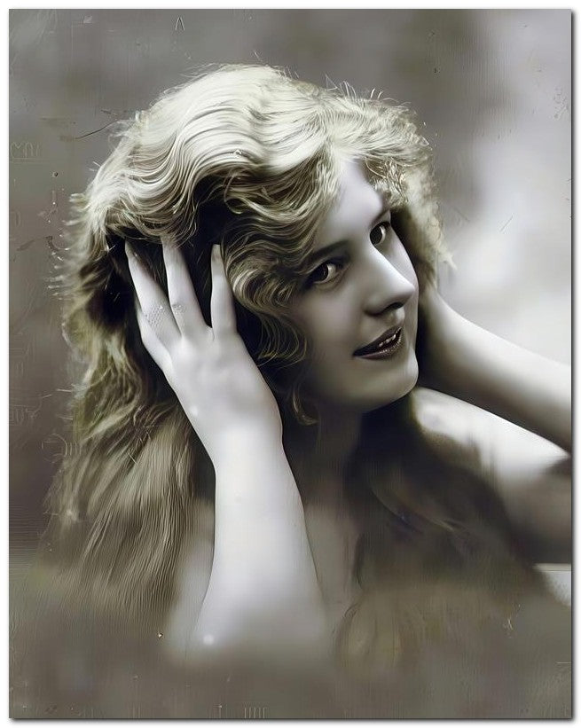 French Belle Epoque Fashion 1910 Blond Beauty 8x10 Photo Print 23052501960