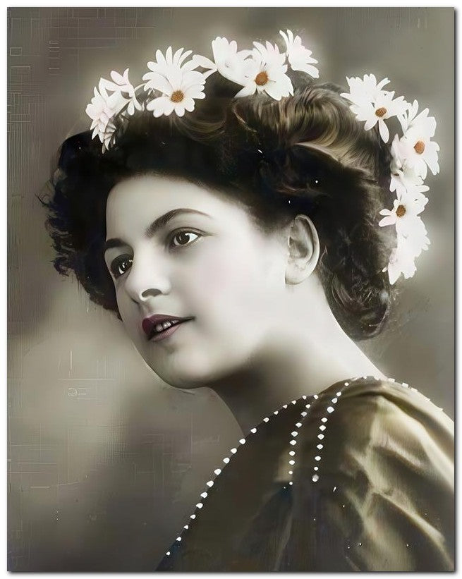 French Belle Epoque Fashion 1910 Daisy Hat 8x10 Photo Print 23052502046