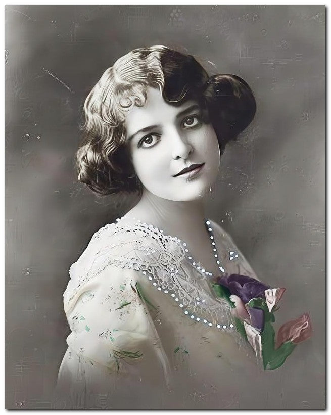 French Belle Epoque Fashion 1910 Doe Eyed 8x10 Photo Print 23052502055