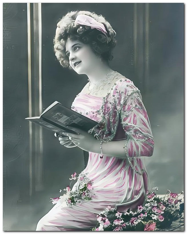 Belle Epoque Fashion 1910 Educated Beauty 8x10 Photo Print 23052502073