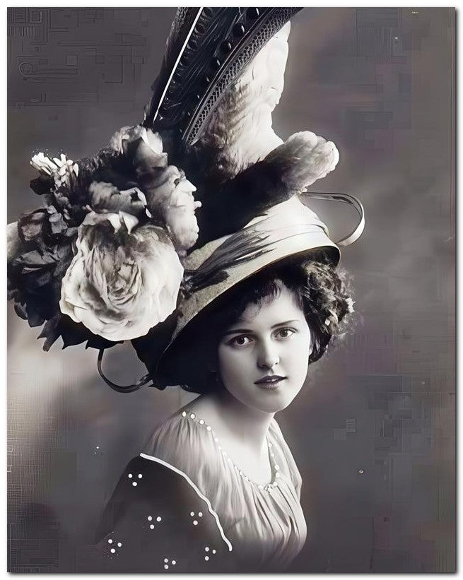 French Belle Epoque Fashion 1910 Extreme Hat 8x10 Photo Print 23052502080