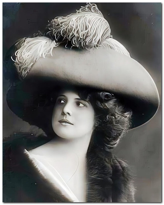 French Belle Epoque Fashion 1910 Felt Hat 8x10 Photo Print 23052502106