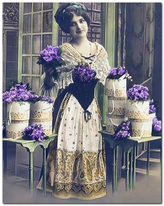 French Belle Epoque Fashion 1910 Flower Boxes 8x10 Photo Print 23052502116