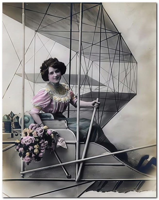 French Belle Epoque Fashion 1910 Fly away 8x10 Photo Print 23052502120