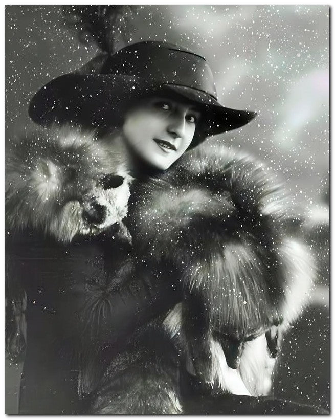 French Belle Epoque Fashion 1910 Foxy lady_1 8x10 Photo Print 23052502125