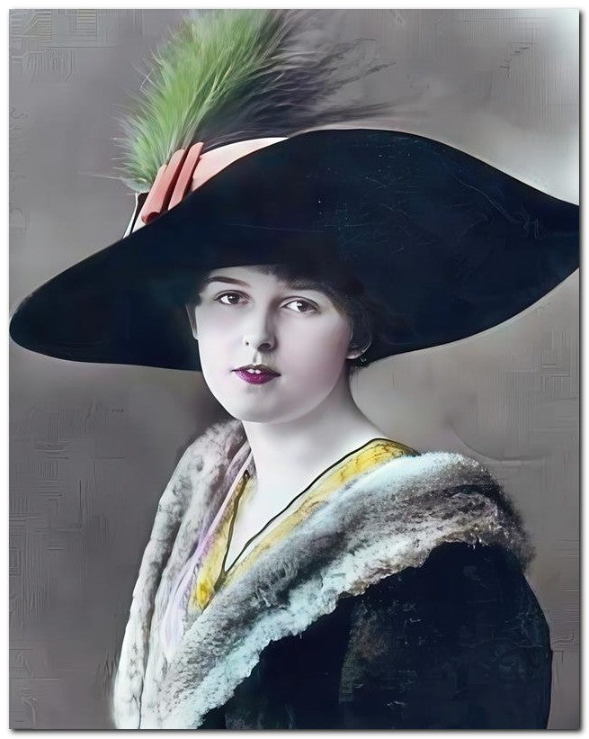 French Belle Epoque Fashion 1910 Hat Bow 8x10 Photo Print 23052502170