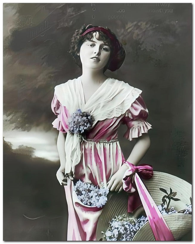 French Belle Epoque Fashion 1910 Hat Lilac S 8x10 Photo Print 23052502173