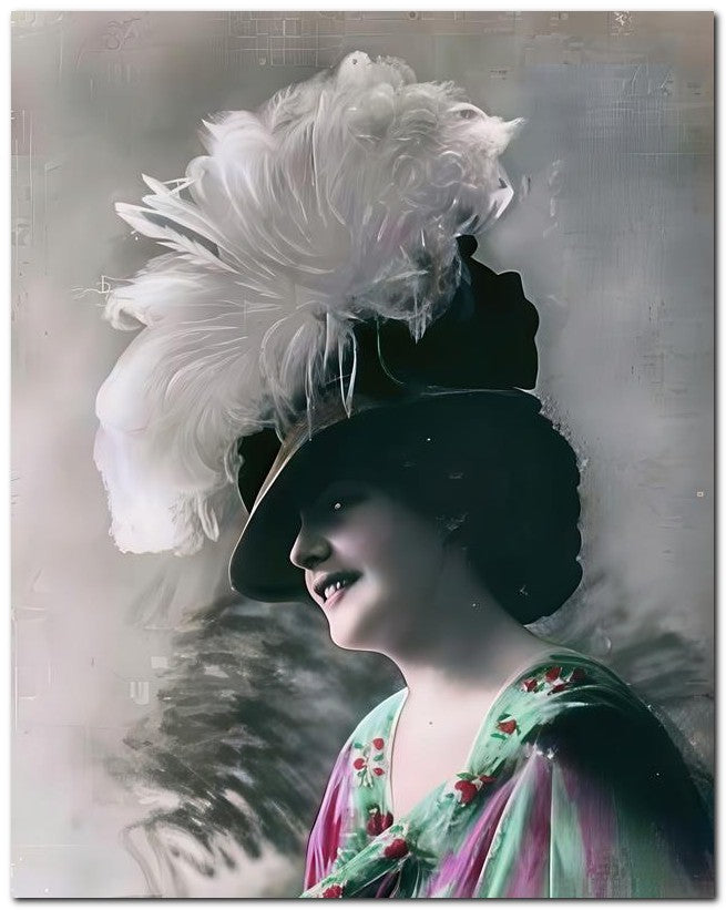 French Belle Epoque Fashion 1910 Hat Lovely 8x10 Photo Print 23052502174
