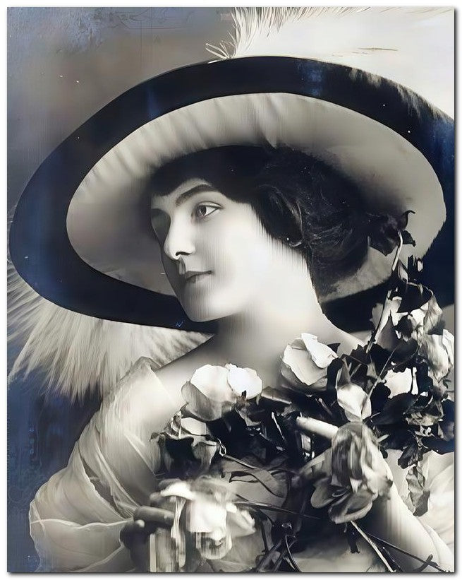 French Belle Epoque Fashion 1910 Hat Roses 8x10 Photo Print 23052502179
