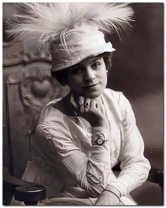 French Belle Epoque Fashion 1910 Hat Watch 8x10 Photo Print 23052502185