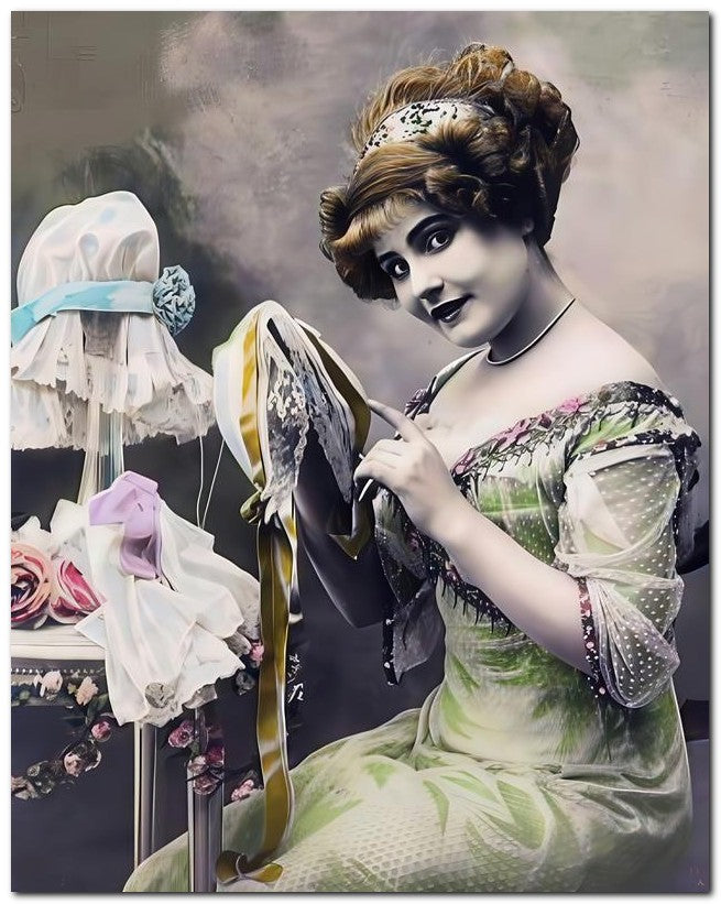 French Belle Epoque Fashion 1910 Hats And Dress 8x10 Photo Print 23052502186