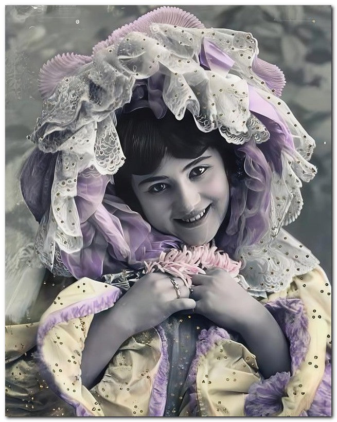 French Belle Epoque Fashion 1910 Lace Bonnet 8x10 Photo Print 23052502221