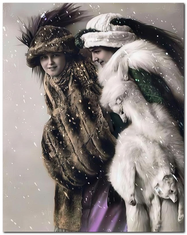 French Belle Epoque Fashion 1910 Ladies Furs 8x10 Photo Print 23052502237