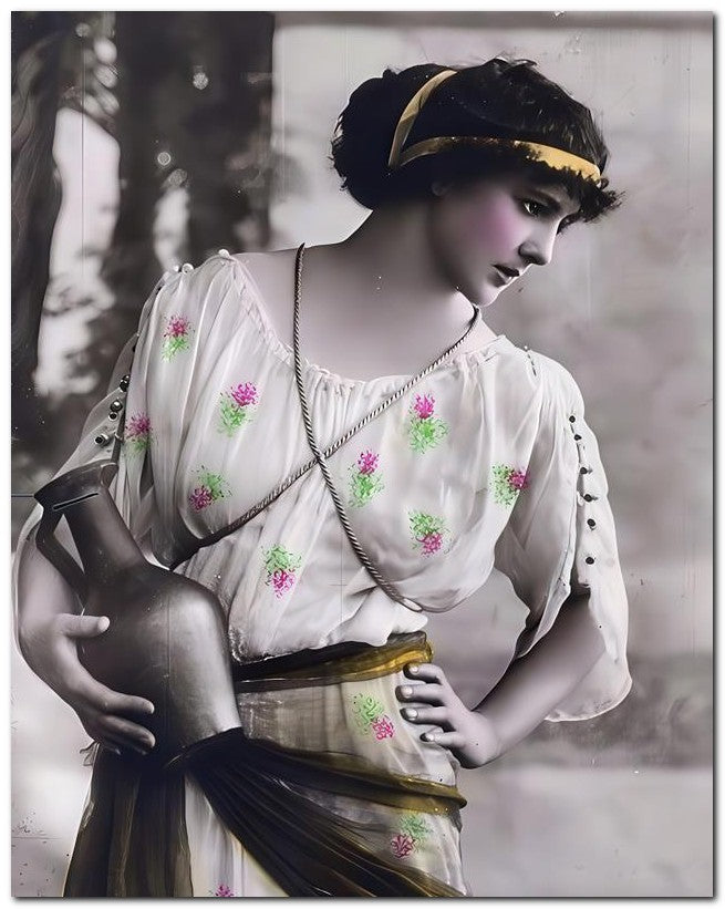 French Belle Epoque Fashion 1910 Lady Jug 8x10 Photo Print 23052502258