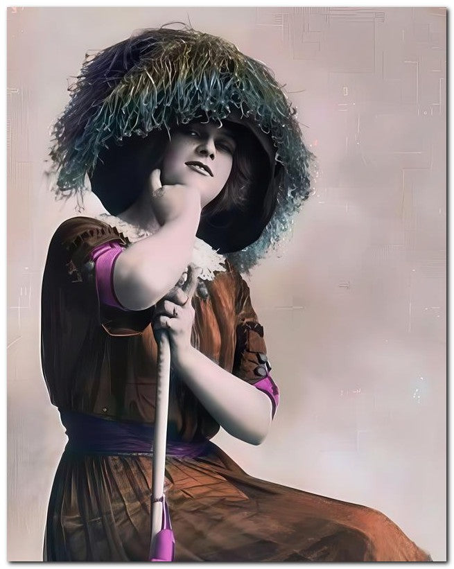 French Belle Epoque Fashion 1910 Lady Parasol 8x10 Photo Print 23052502262