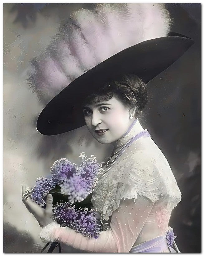 Belle Epoque Fashion 1910 Lavender Pretty 8x10 Photo Print 23052502287