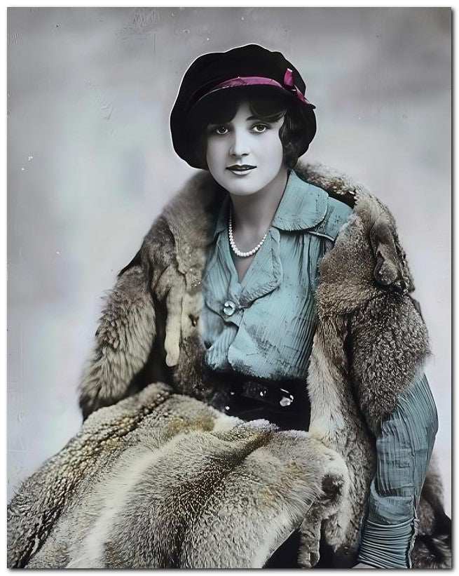 French Belle Epoque Fashion 1910 Lots Of Fur 8x10 Photo Print 23052502319