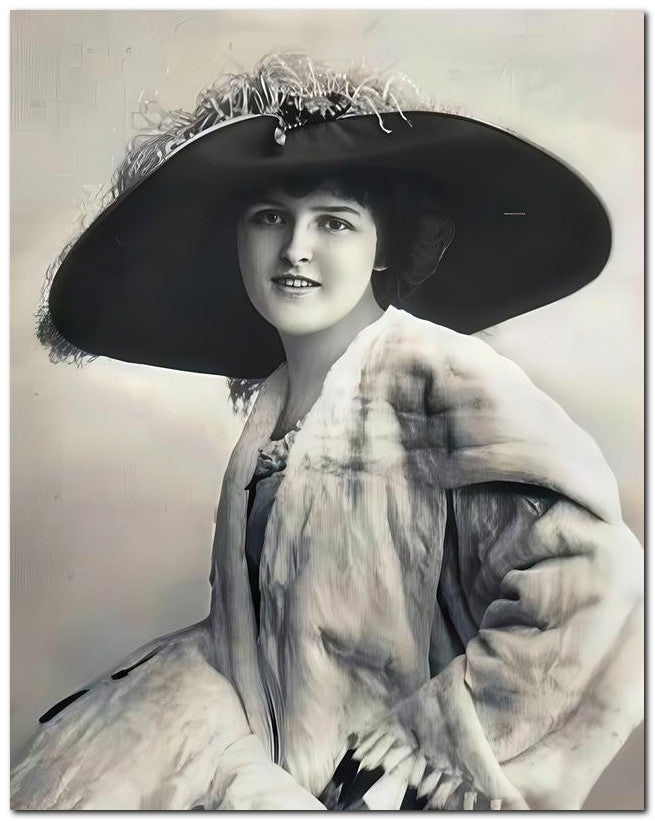 French Belle Epoque Fashion 1910 Lush Fur 8x10 Photo Print 23052502331