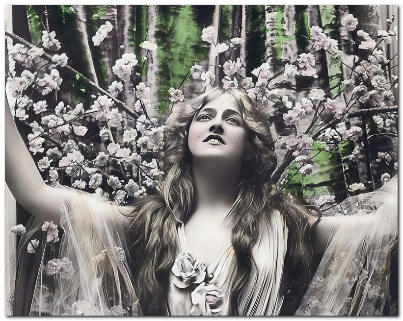 French Belle Epoque Fashion 1910 Peach Blossoms 8x10 Photo Print 23052502398