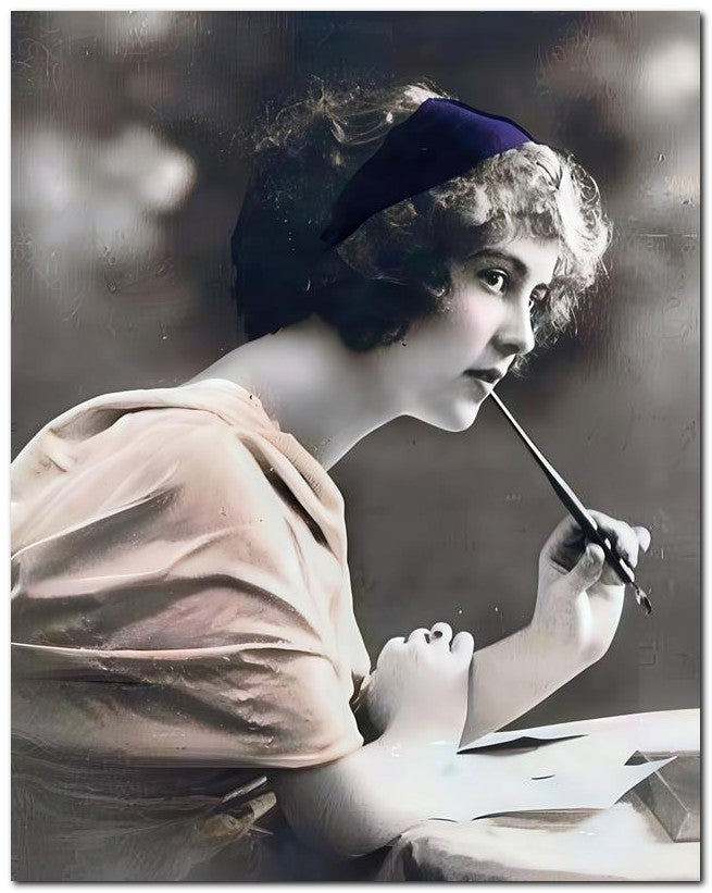 French Belle Epoque Fashion 1910 Pen Paper 8x10 Photo Print 23052502408