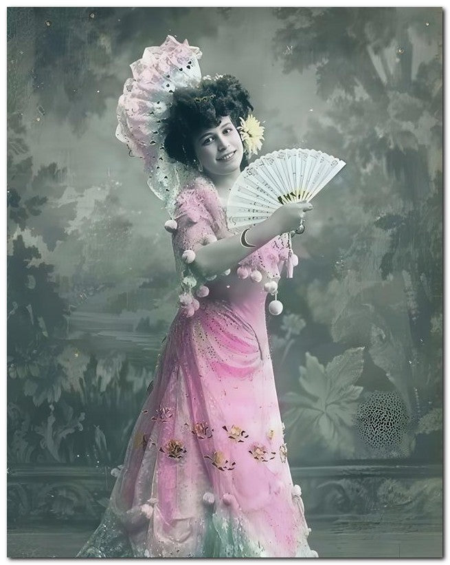 French Belle Epoque Fashion 1910 Pom Poms 8x10 Photo Print 23052502433