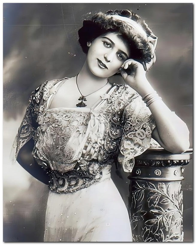 French Belle Epoque Fashion 1910 Pretty Blouse 8x10 Photo Print 23052502443