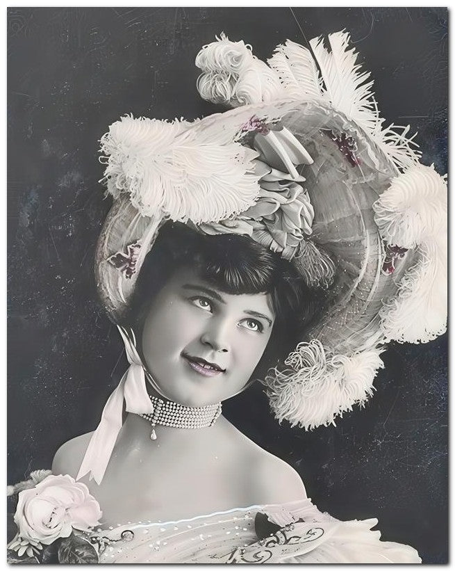 French Belle Epoque Fashion 1910 Pretty Bonnet 8x10 Photo Print 23052502444