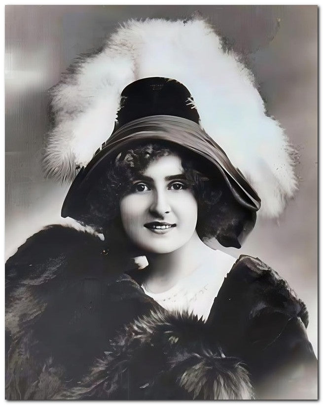 French Belle Epoque Fashion 1910 Pretty Face 8x10 Photo Print 23052502448