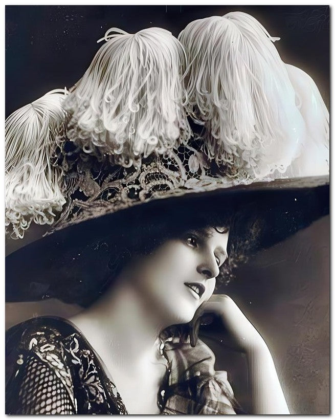 French Belle Epoque Fashion 1910 Pretty Hat 8x10 Photo Print 23052502451