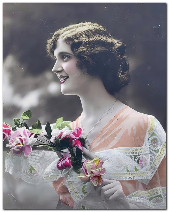 French Belle Epoque Fashion 1910 Pretty Shawl 8x10 Photo Print 23052502456