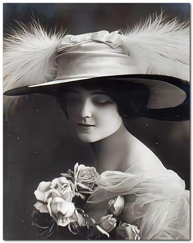 French Belle Epoque Fashion 1910 Pretty White 8x10 Photo Print 23052502457