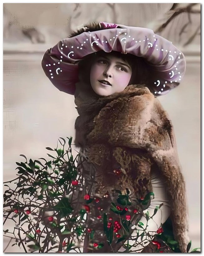 French Belle Epoque Fashion 1910 Puffy Hat 8x10 Photo Print 23052502460