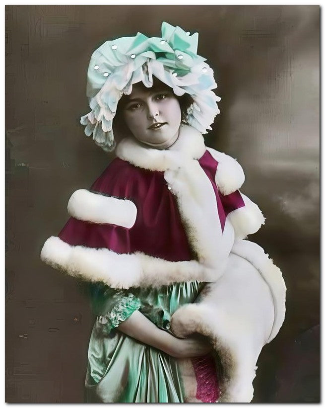 French Belle Epoque Fashion 1910 Red Cape 8x10 Photo Print 23052502473