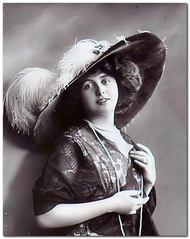 French Belle Epoque Fashion 1910 Regal Lady 8x10 Photo Print 23052502476