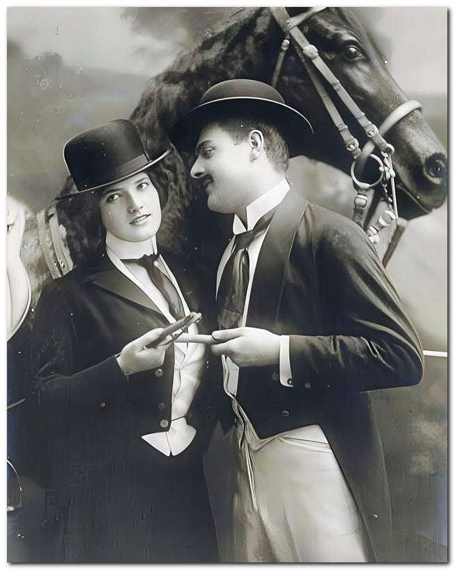 French Belle Epoque Fashion 1910 Ride Habit 8x10 Photo Print 23052502480