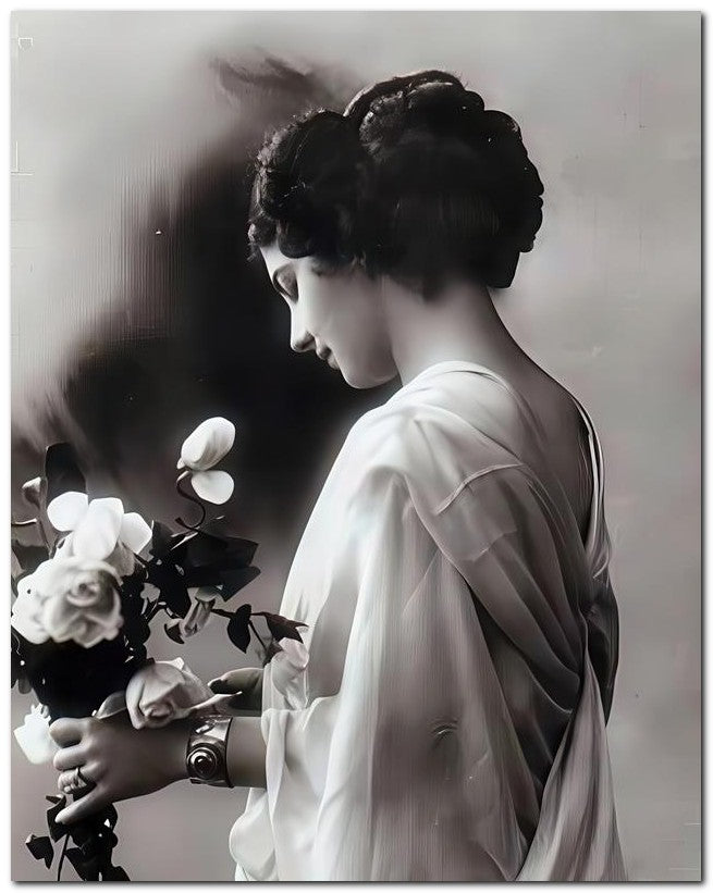 French Belle Epoque Fashion 1910 Roses Sheer 8x10 Photo Print 23052502497