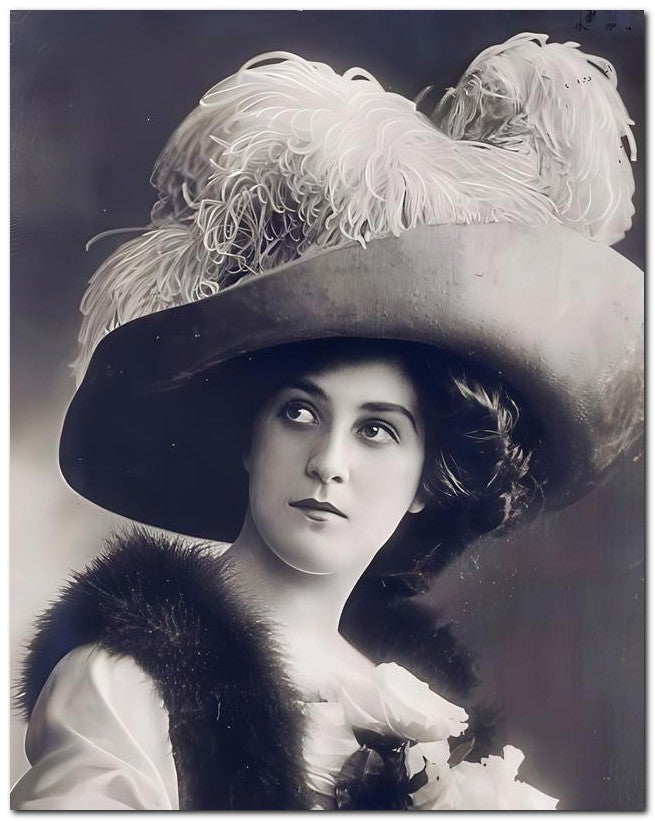 French Belle Epoque Fashion 1910 Scared Look 8x10 Photo Print 23052502506